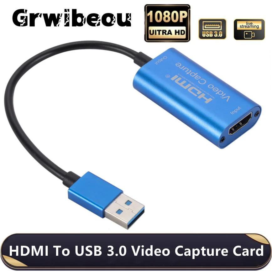 Grwibeou-4K HDMI ȣȯ  ĸó ī USB ׷ ڴ, PS4  DVD ķڴ ī޶ ڵ ̺ Ʈֿ